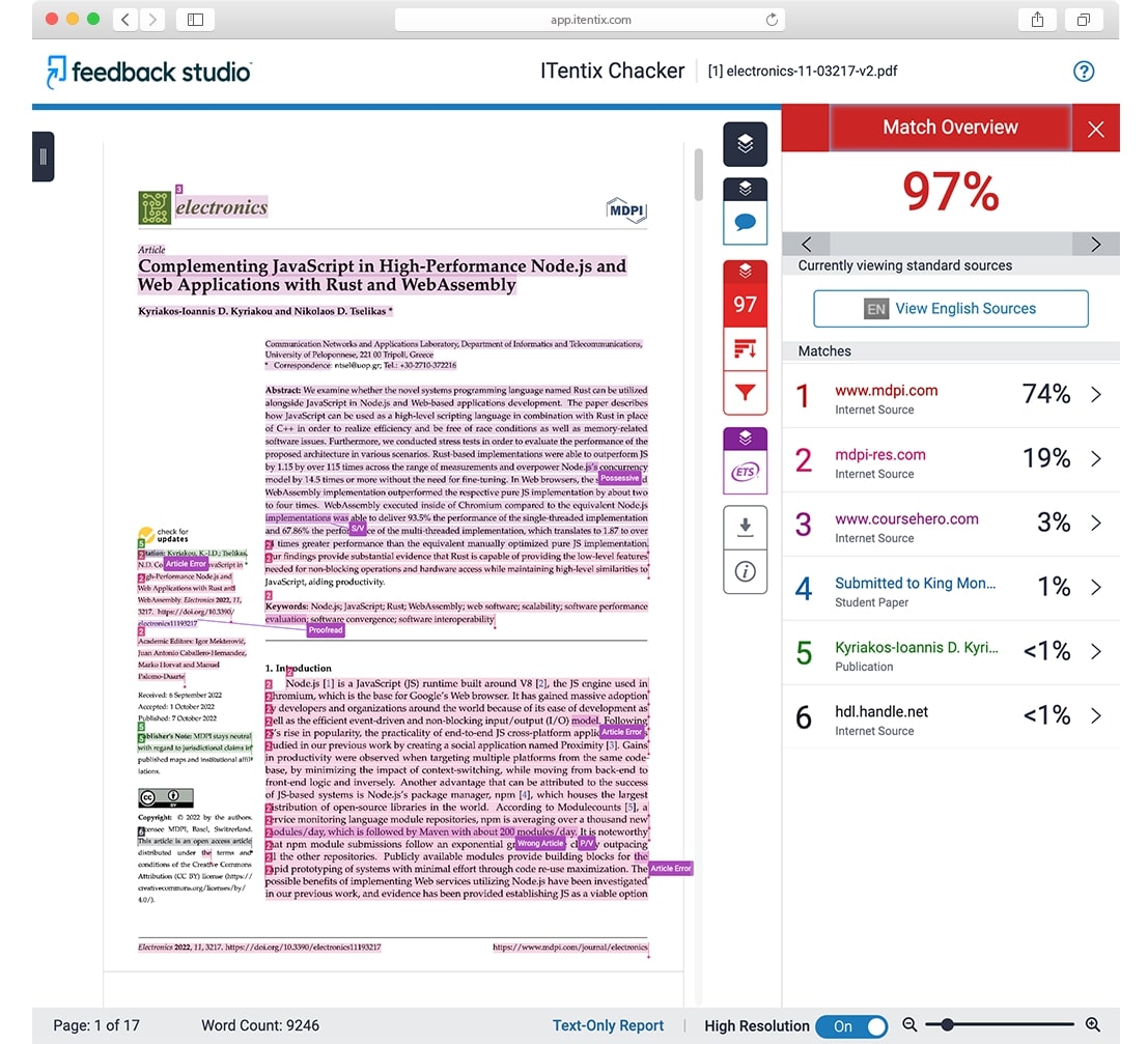 Turnitin Report Example - CekTurnitin.com